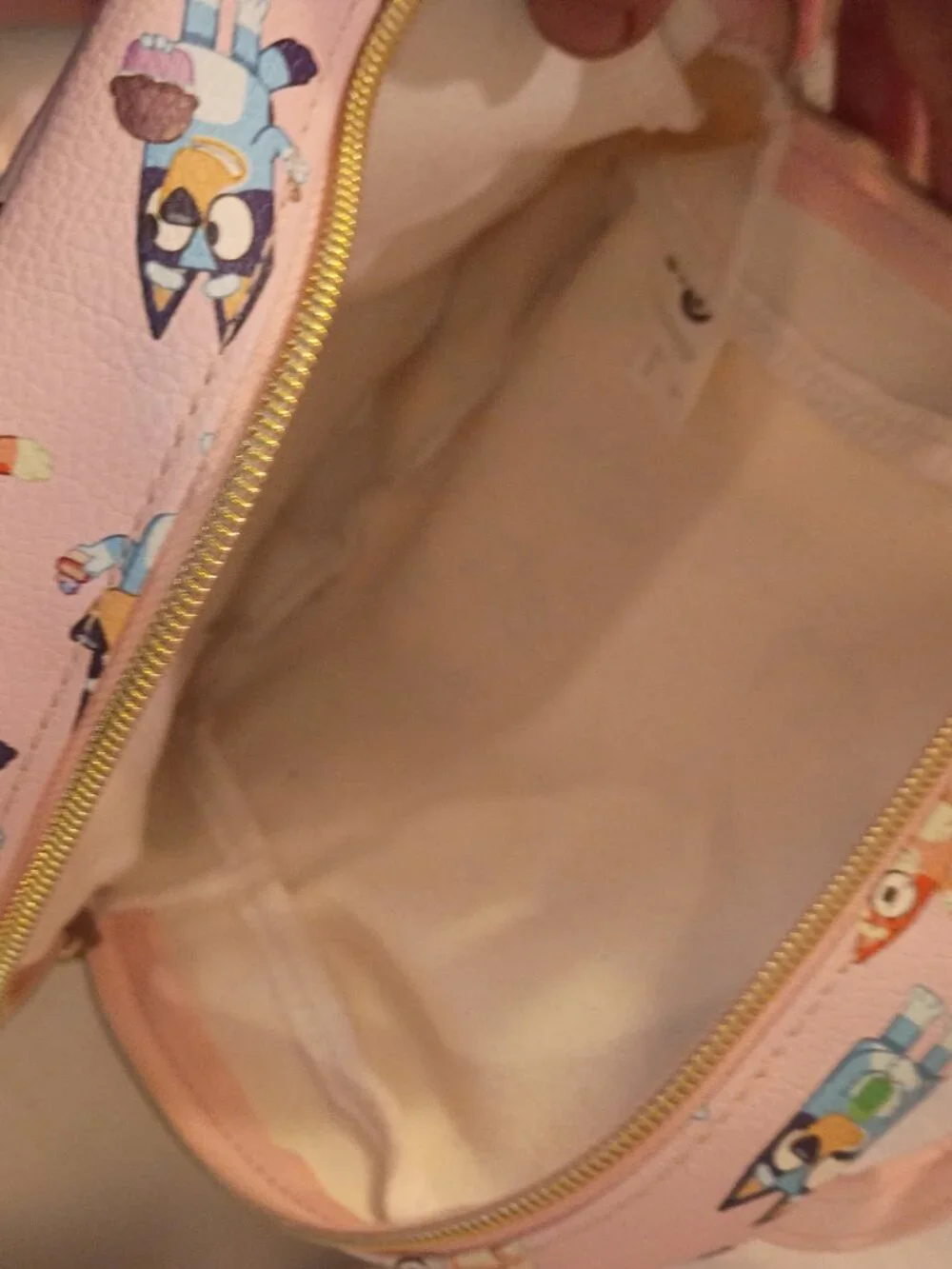 Pink Leather Bluey Mini Backpack NWOT!